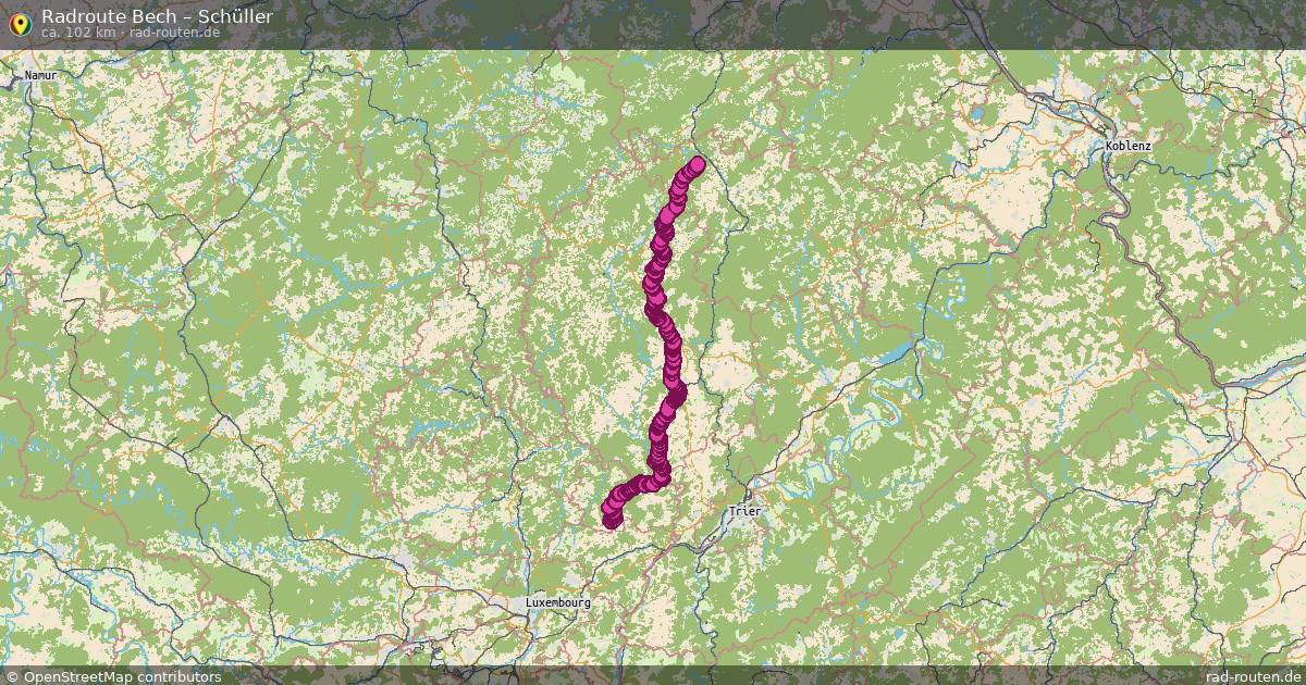 Fahrradroute Bech – Schüller