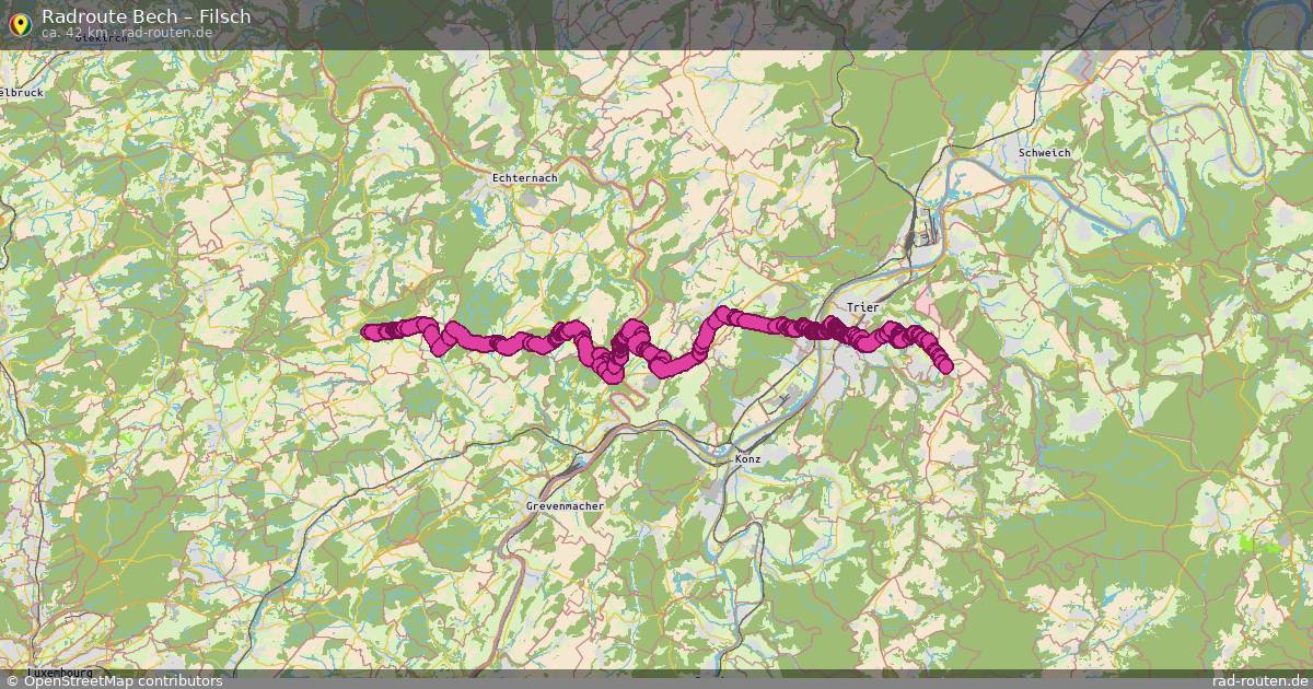 Fahrradroute Bech – Filsch