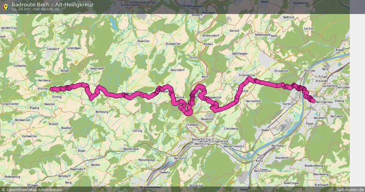 Radtour Bech – Alt-Heiligkreuz