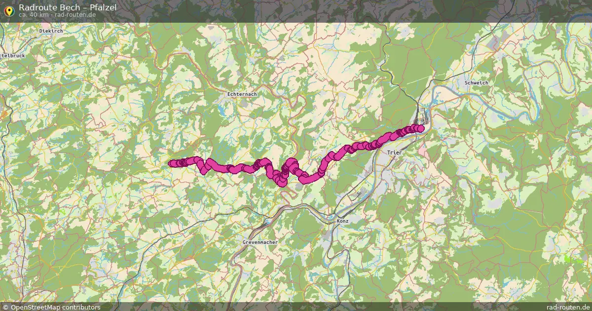 Fahrradroute Bech – Pfalzel