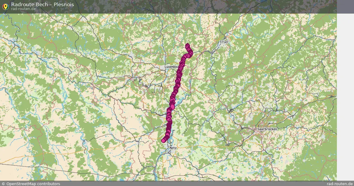 Fahrradroute Bech – Plesnois