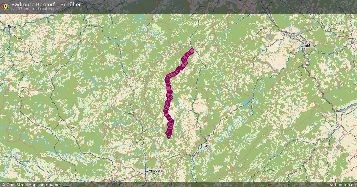 Fahrradroute Berdorf – Schüller