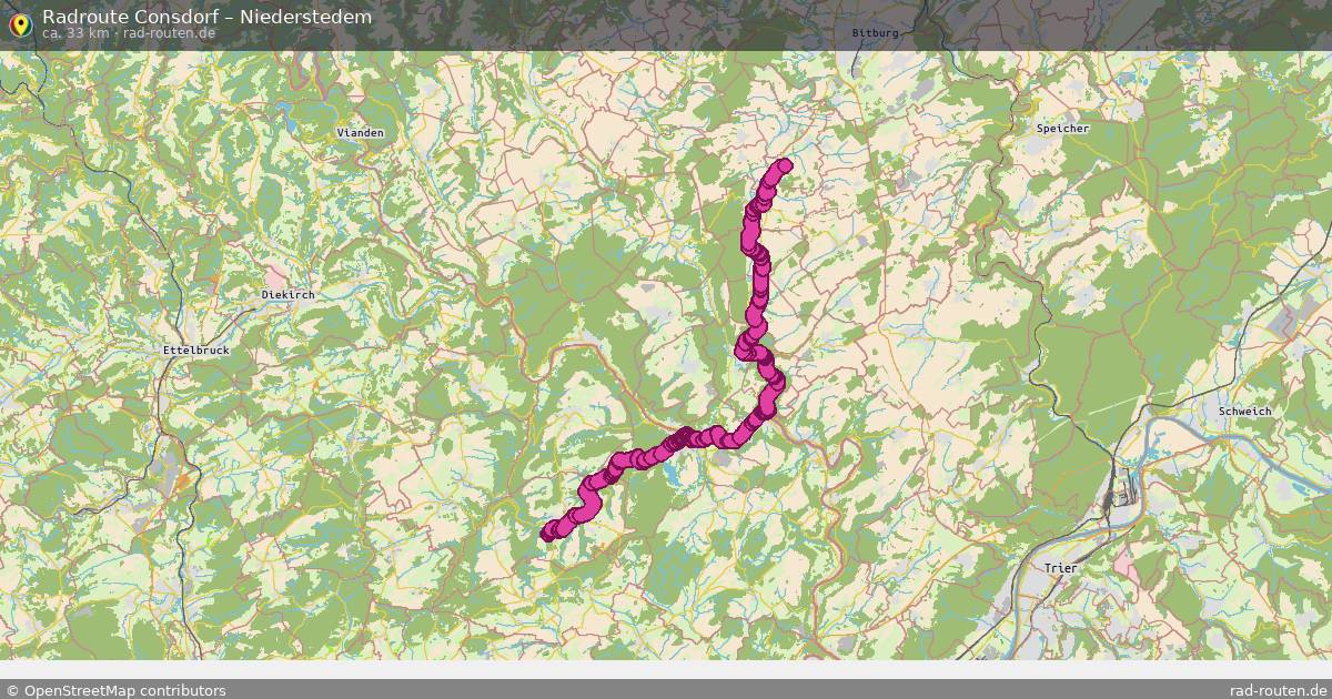 Fahrradroute Consdorf – Niederstedem