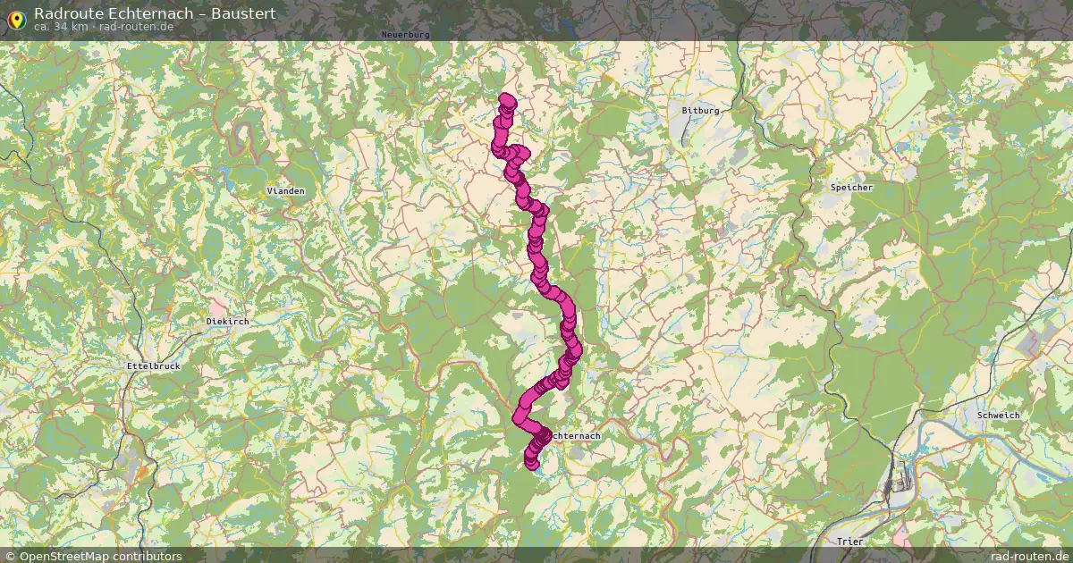 Radtour Echternach – Baustert