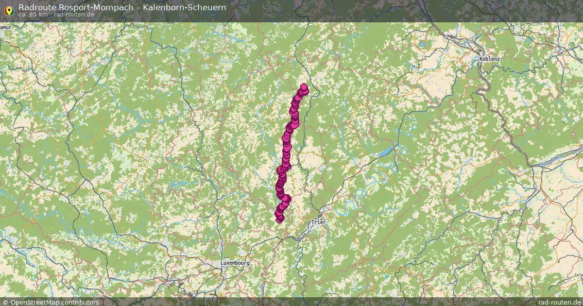 Radtour Rosport-Mompach – Kalenborn-Scheuern