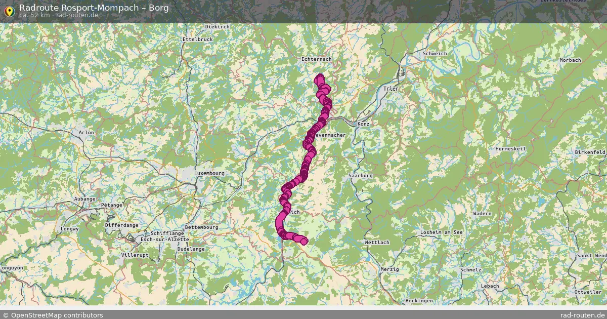 Radtour Rosport-Mompach – Borg