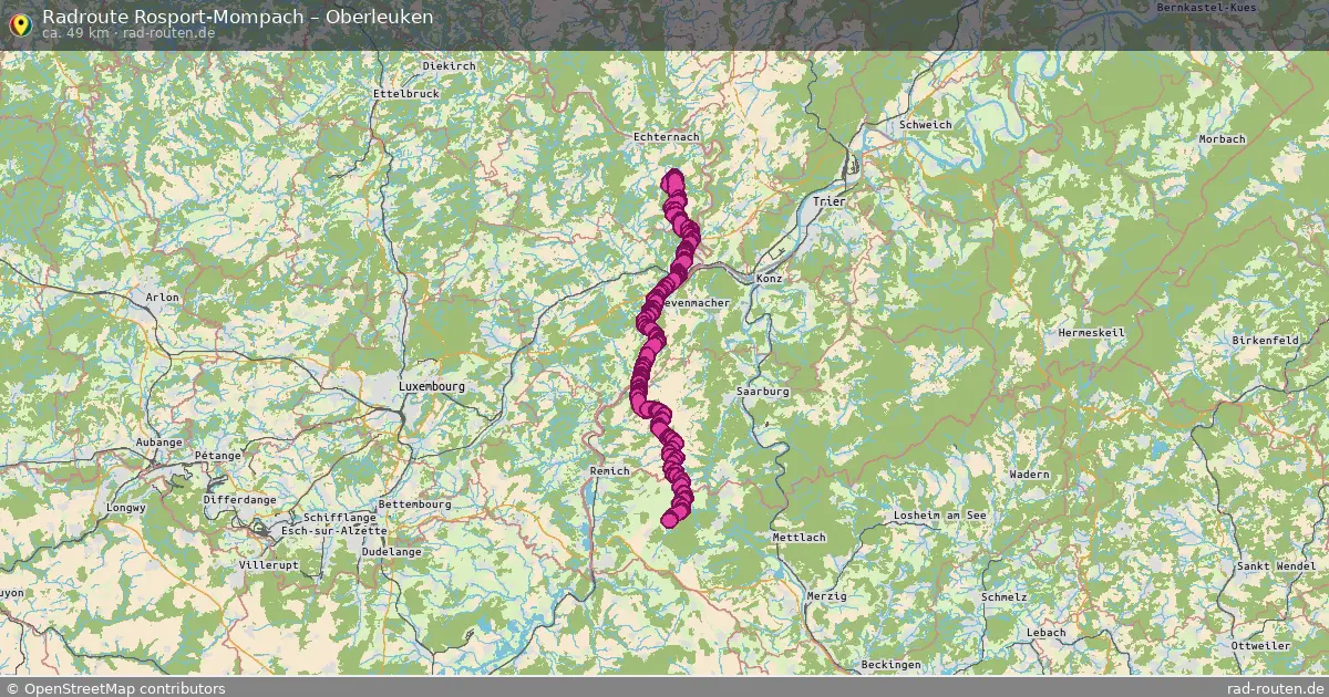 Radtour Rosport-Mompach – Oberleuken