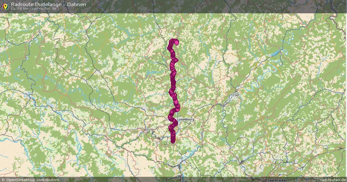 Radtour Dudelange – Dahnen