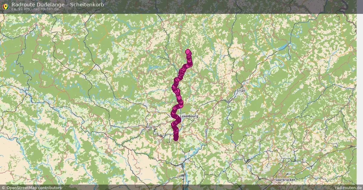 Radtour Dudelange – Scheitenkorb