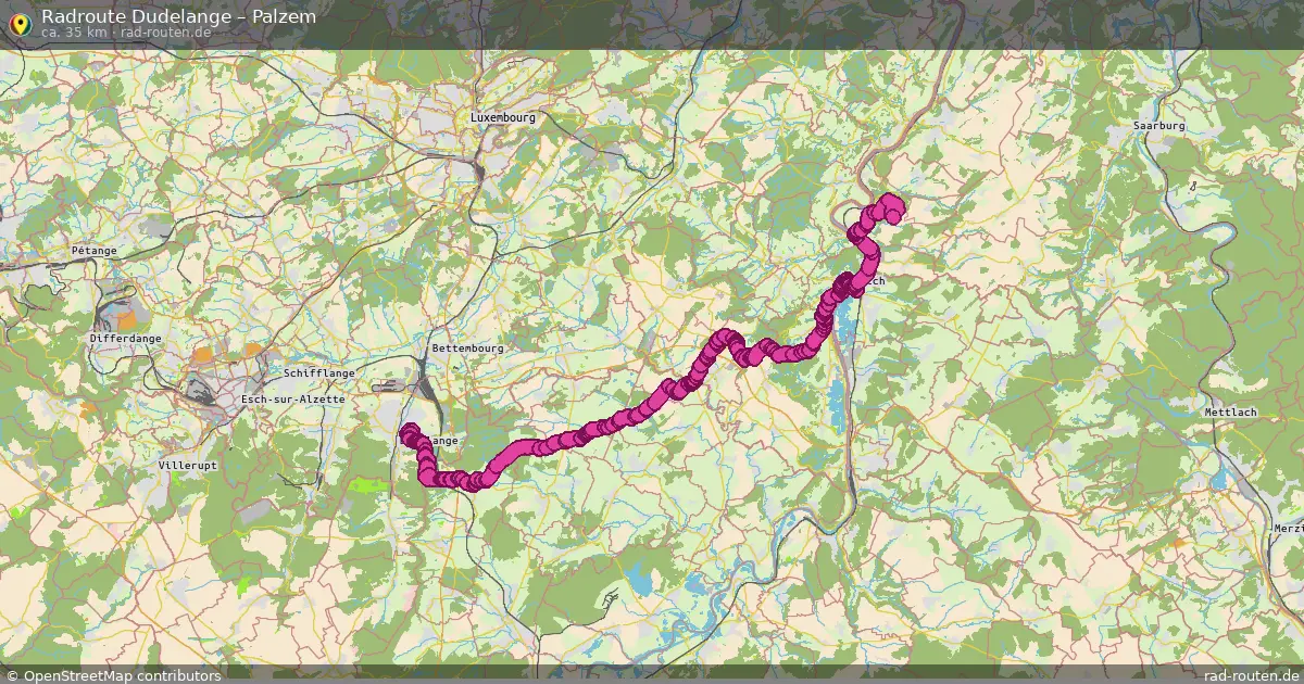 Radtour Dudelange – Palzem