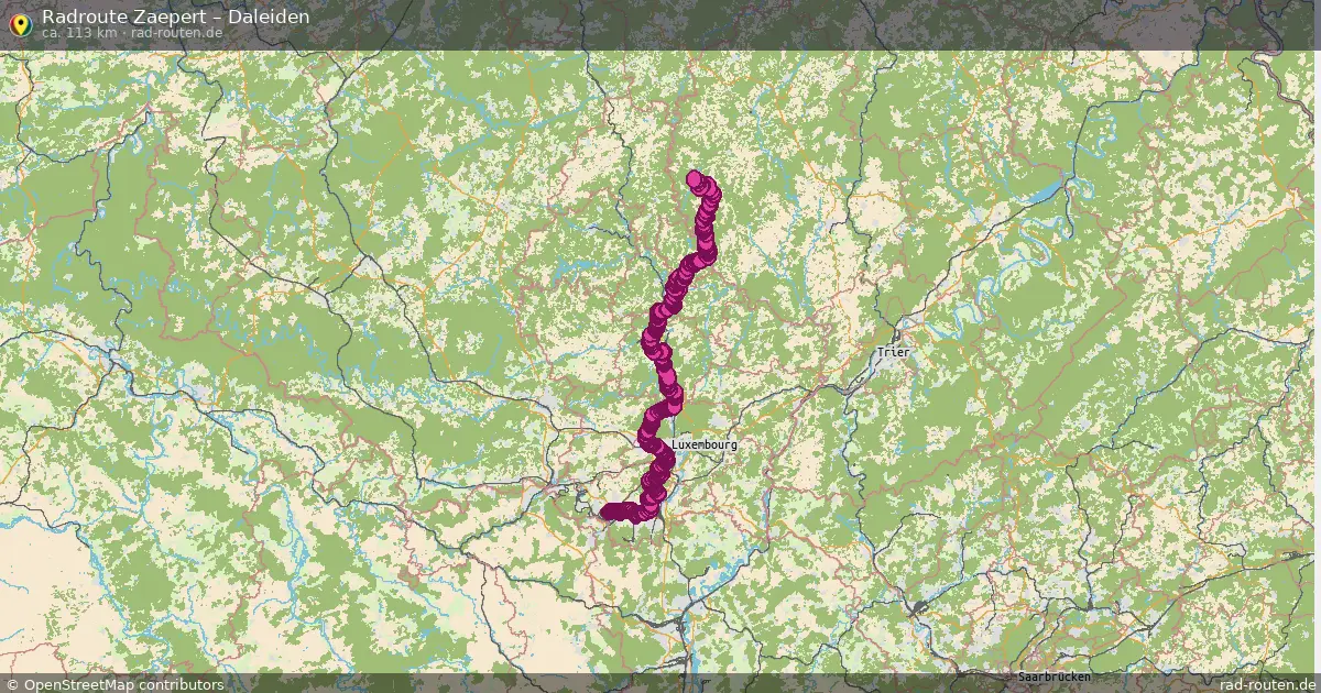 Fahrradroute Zaepert – Daleiden