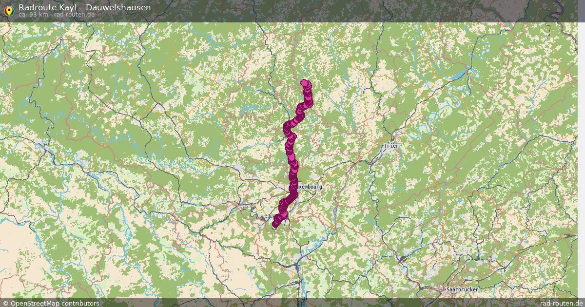 Fahrradroute Kayl – Dauwelshausen