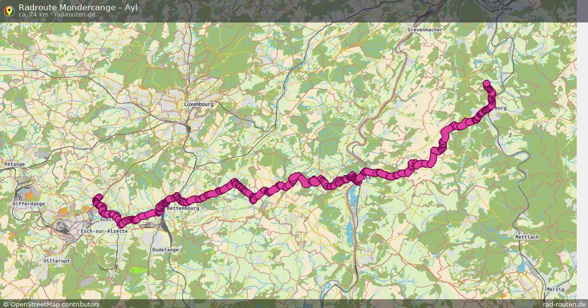 Radtour Mondercange – Ayl