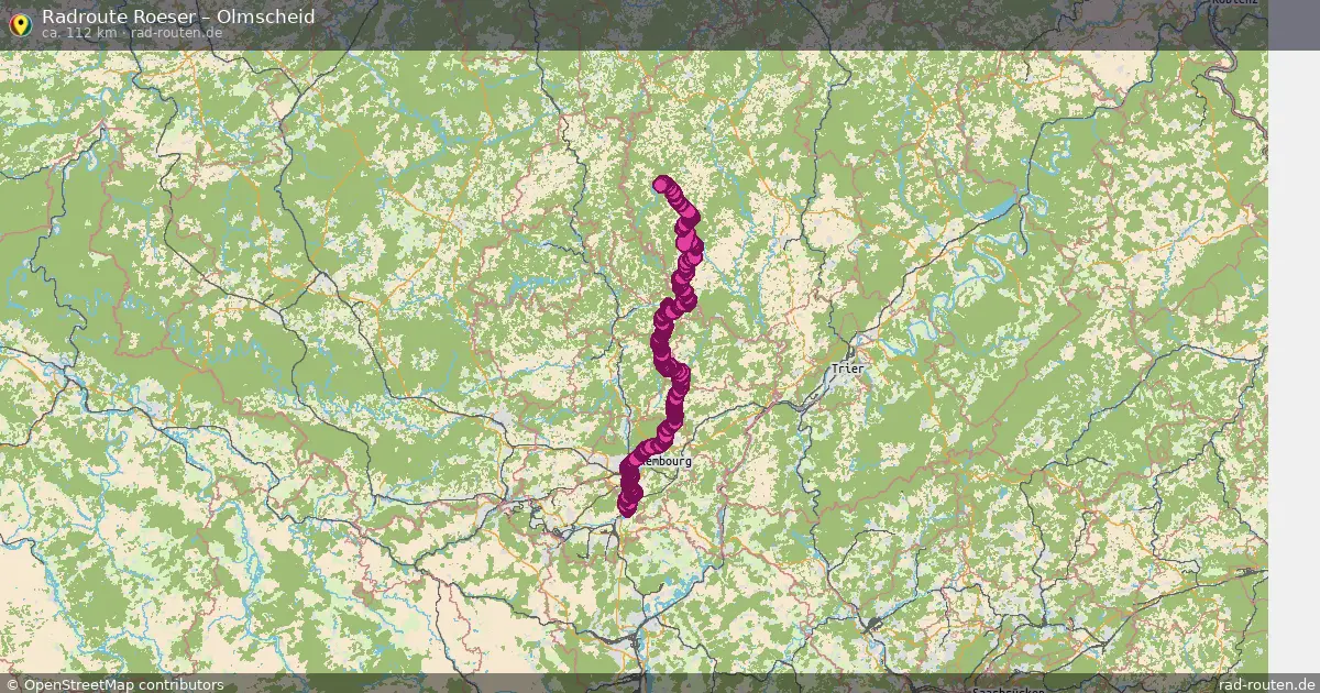 Fahrradroute Roeser – Olmscheid