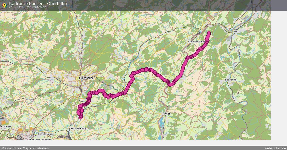Fahrradroute Roeser – Oberbillig