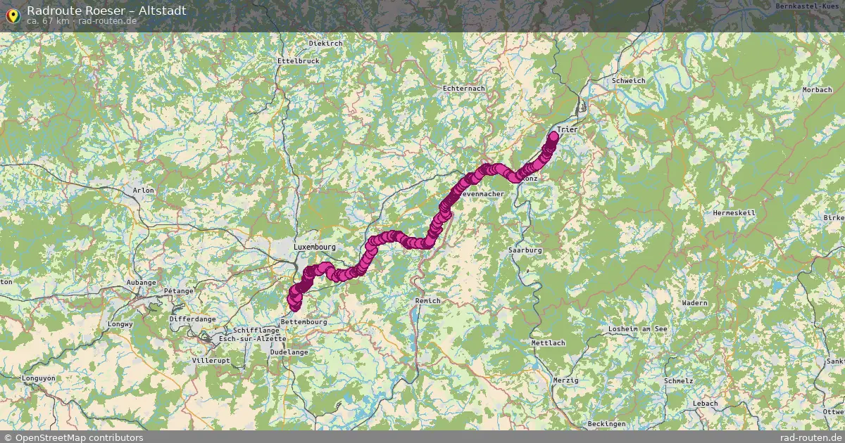 Radtour Roeser – Altstadt