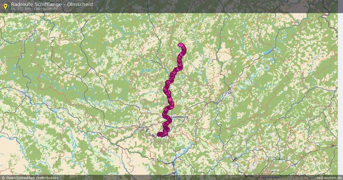 Fahrradroute Schifflange – Olmscheid