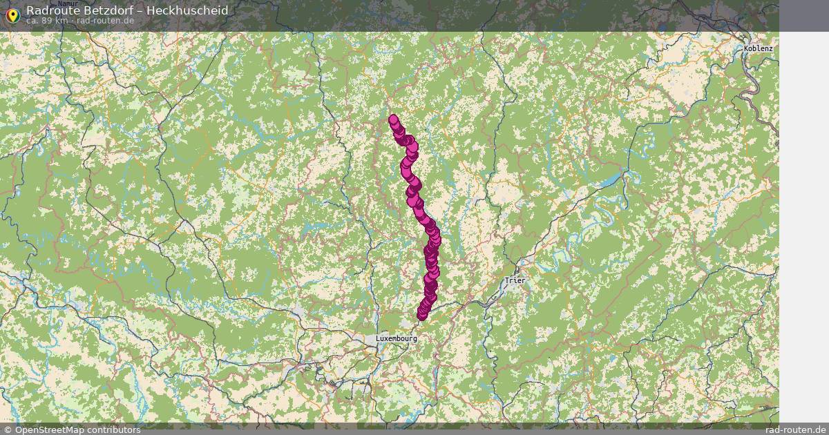 Fahrradroute Betzdorf – Heckhuscheid