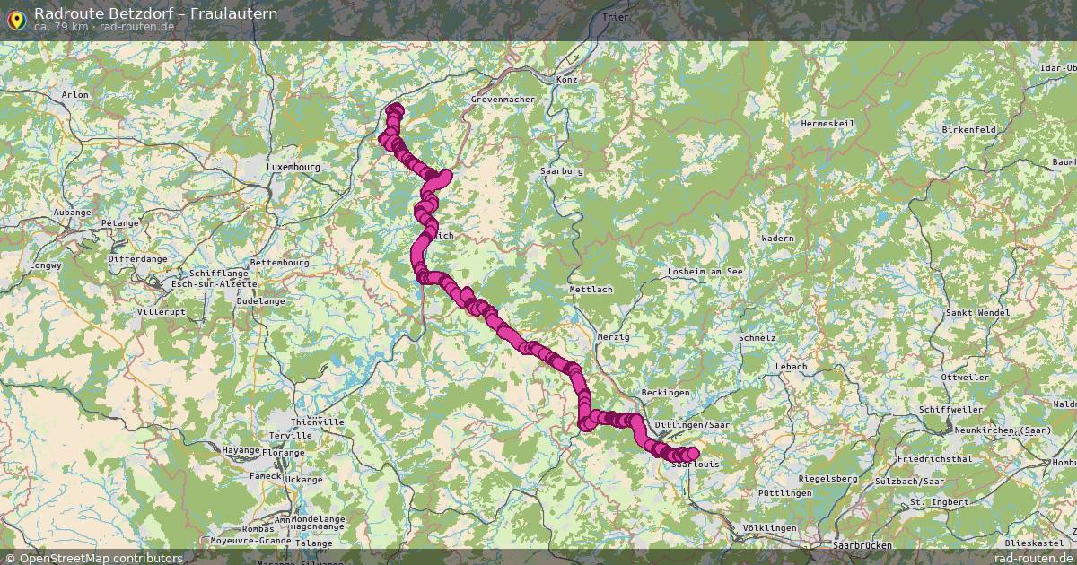 Fahrradroute Betzdorf – Fraulautern