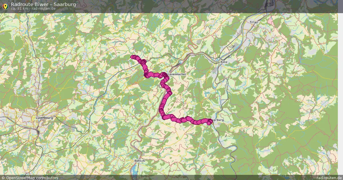Radtour Biwer – Saarburg