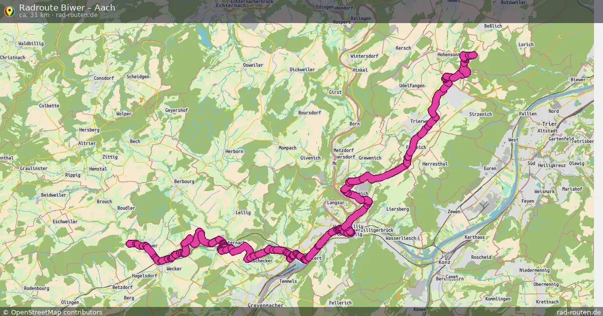 Radtour Biwer – Aach