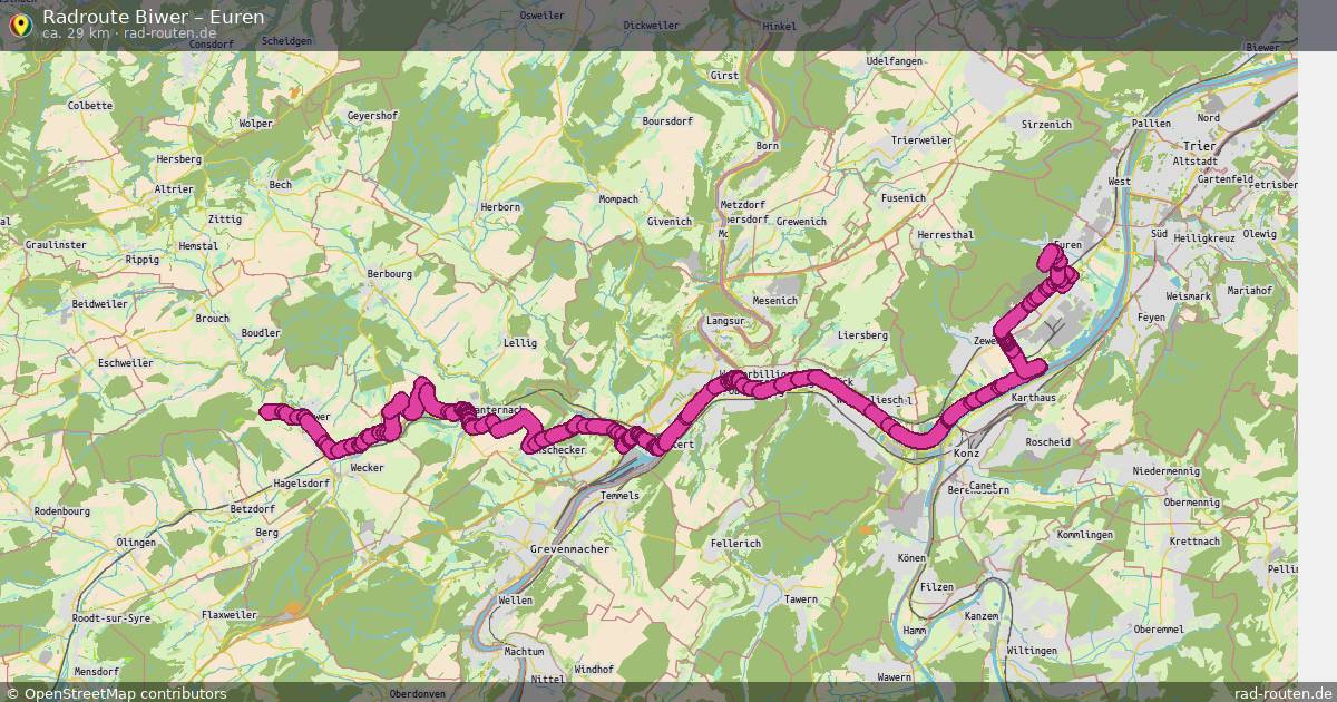 Fahrradroute Biwer – Euren