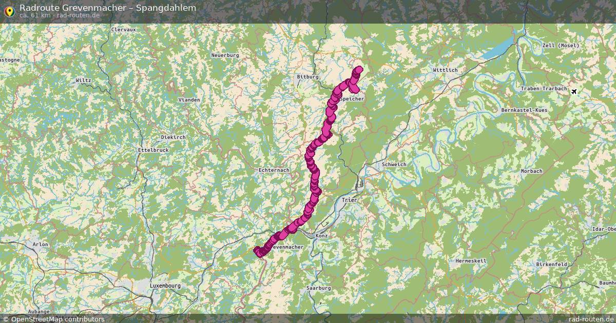 Fahrradroute Grevenmacher – Spangdahlem