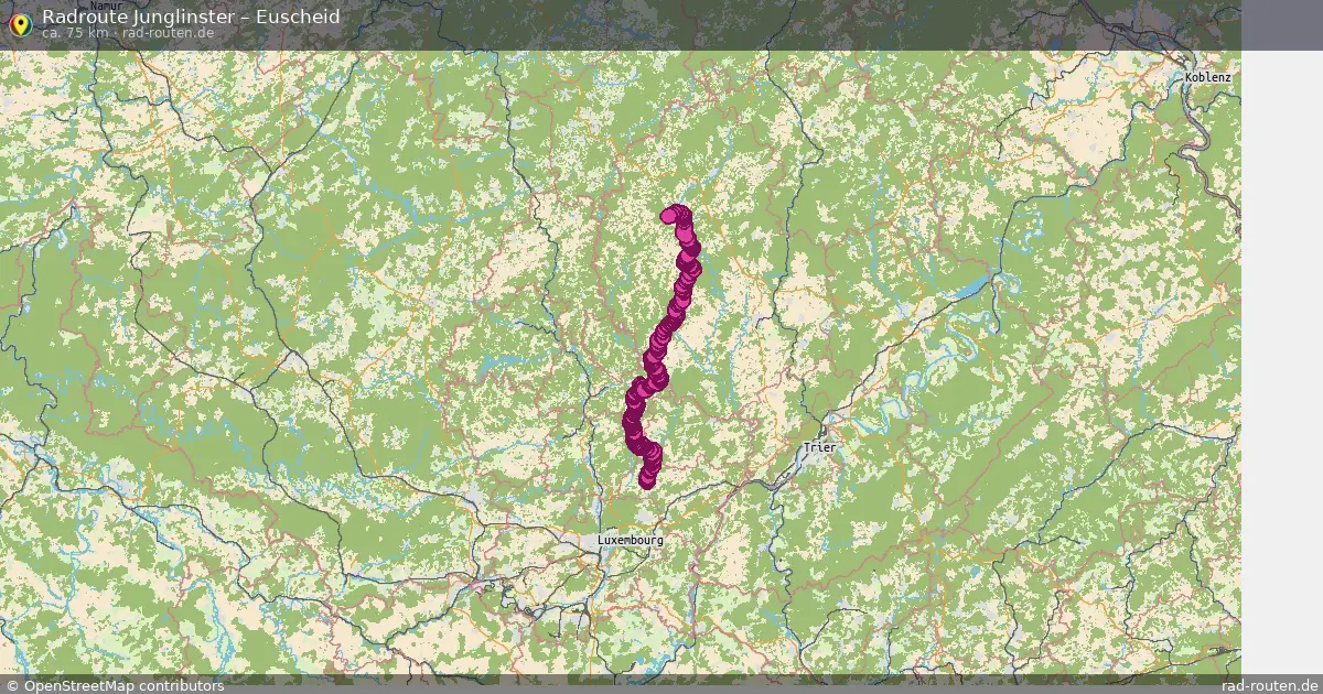 Fahrradroute Junglinster – Euscheid