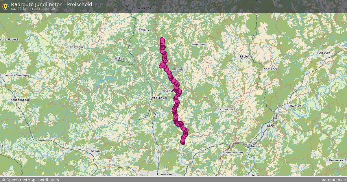 Radtour Junglinster – Preischeid