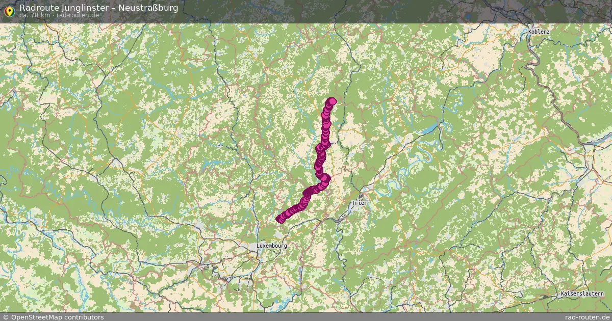 Radtour Junglinster – Neustraßburg
