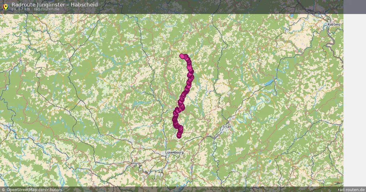 Fahrradroute Junglinster – Habscheid