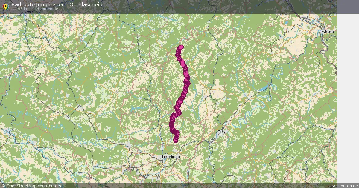 Radtour Junglinster – Oberlascheid