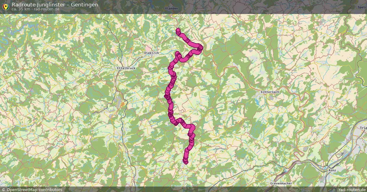 Radtour Junglinster – Gentingen