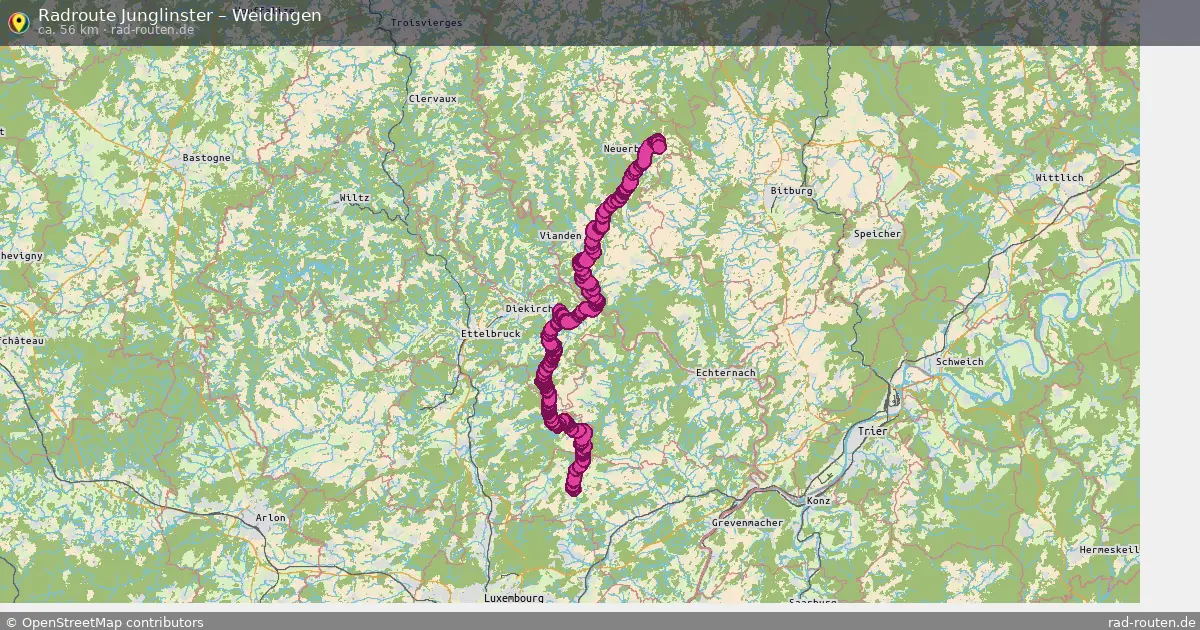 Radtour Junglinster – Weidingen