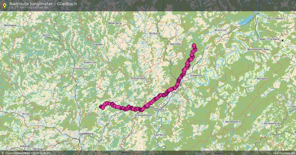 Radtour Junglinster – Gladbach