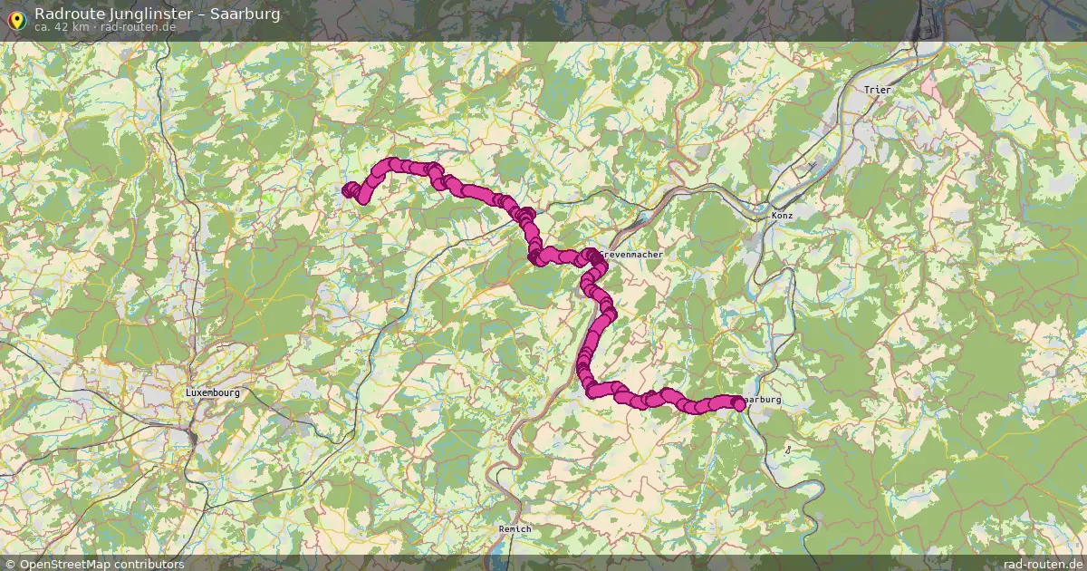 Radtour Junglinster – Saarburg