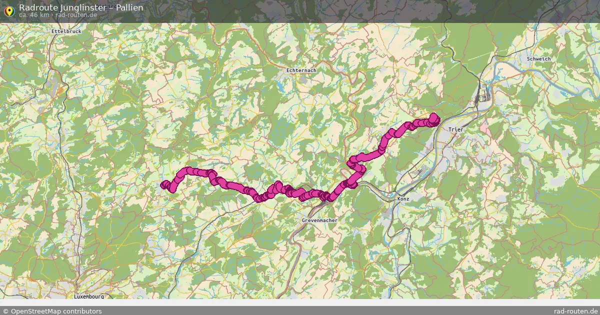 Radtour Junglinster – Pallien