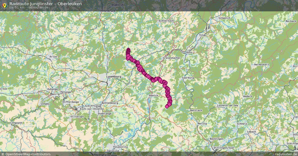 Radtour Junglinster – Oberleuken