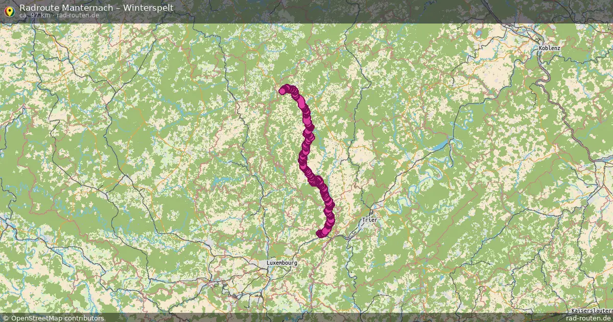 Radtour Manternach – Winterspelt