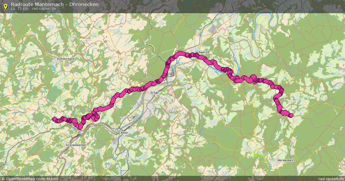 Radtour Manternach – Dhronecken
