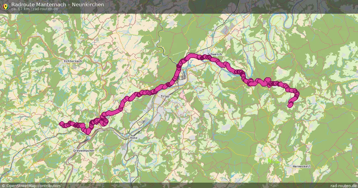 Radtour Manternach – Neunkirchen