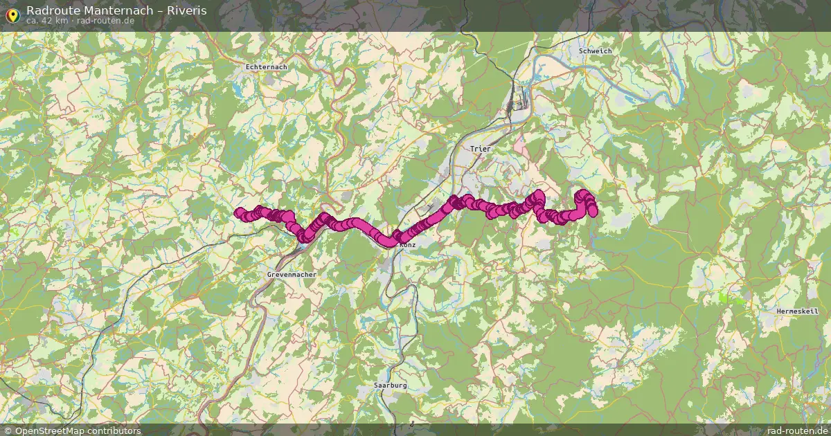 Radtour Manternach – Riveris