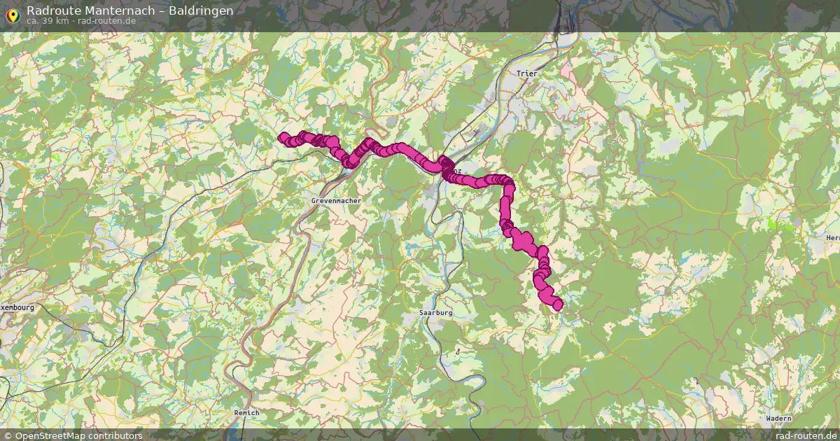 Radtour Manternach – Baldringen