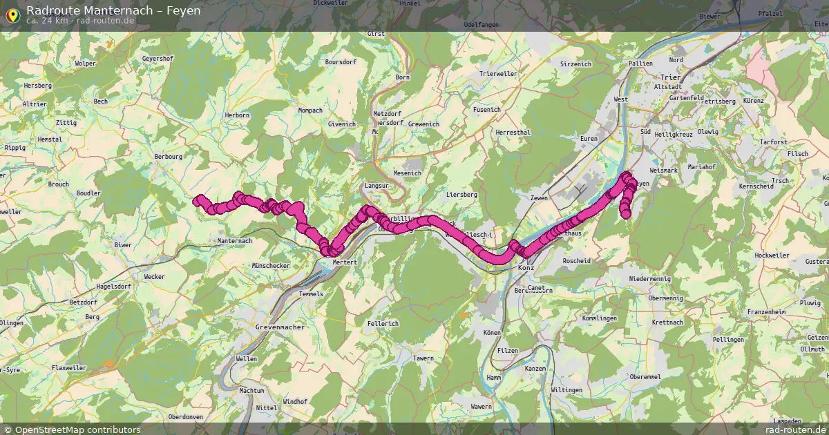 Radtour Manternach – Feyen