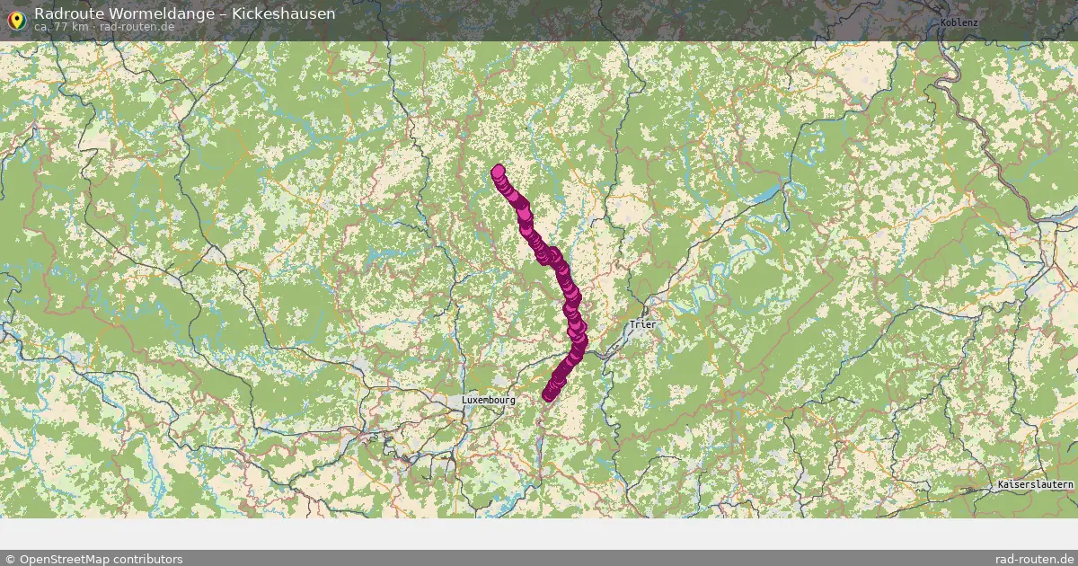 Radtour Wormeldange – Kickeshausen