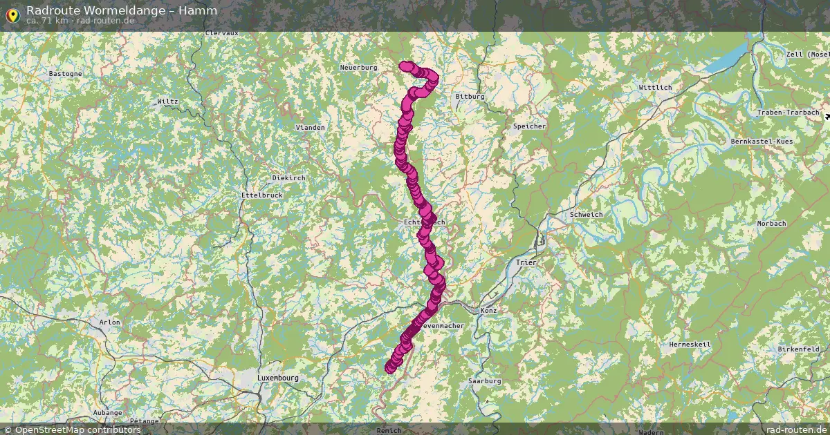 Radtour Wormeldange – Hamm