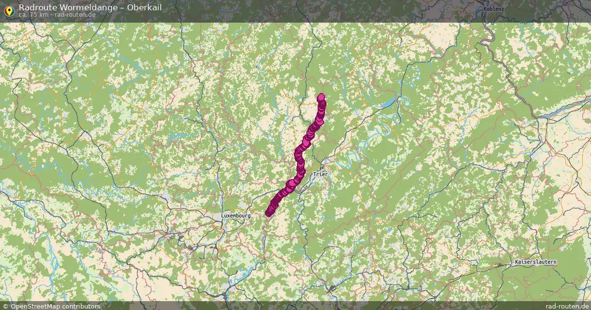 Radtour Wormeldange – Oberkail