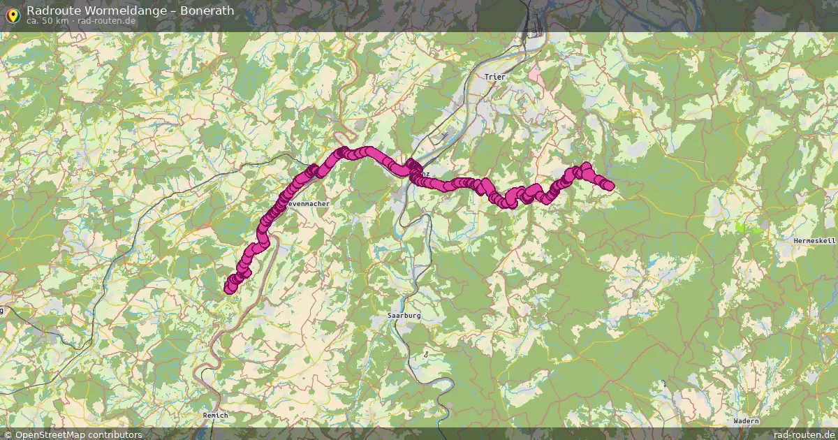 Radtour Wormeldange – Bonerath