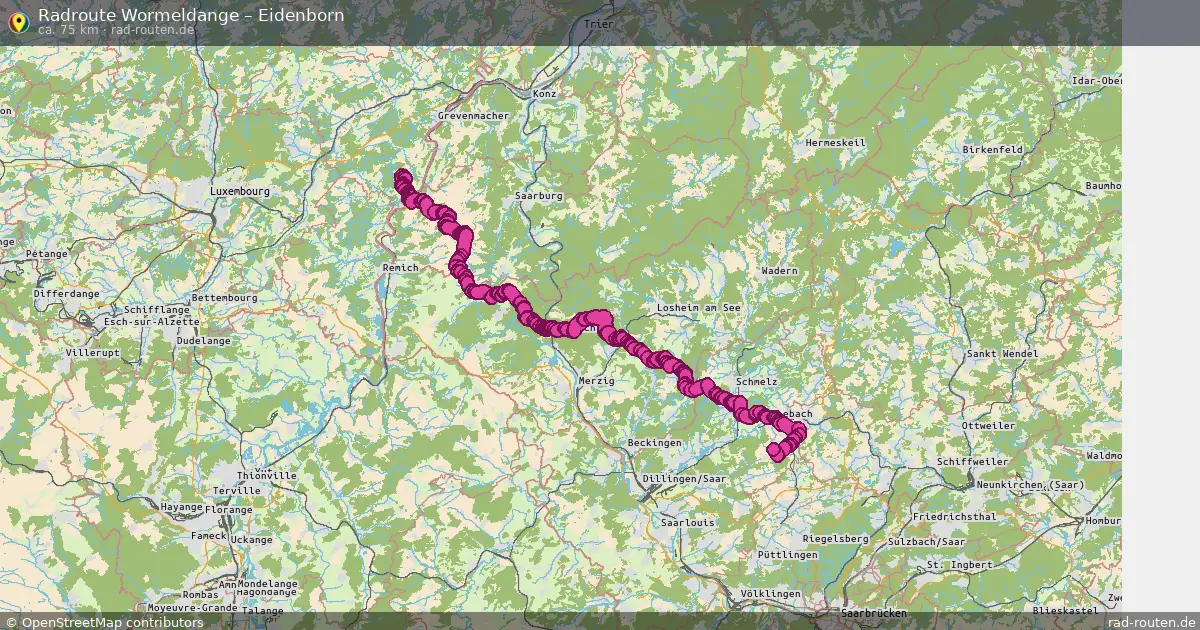 Radtour Wormeldange – Eidenborn