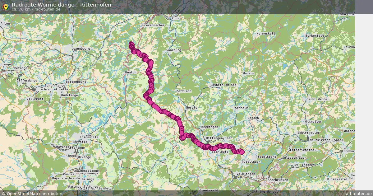 Radtour Wormeldange – Rittenhofen